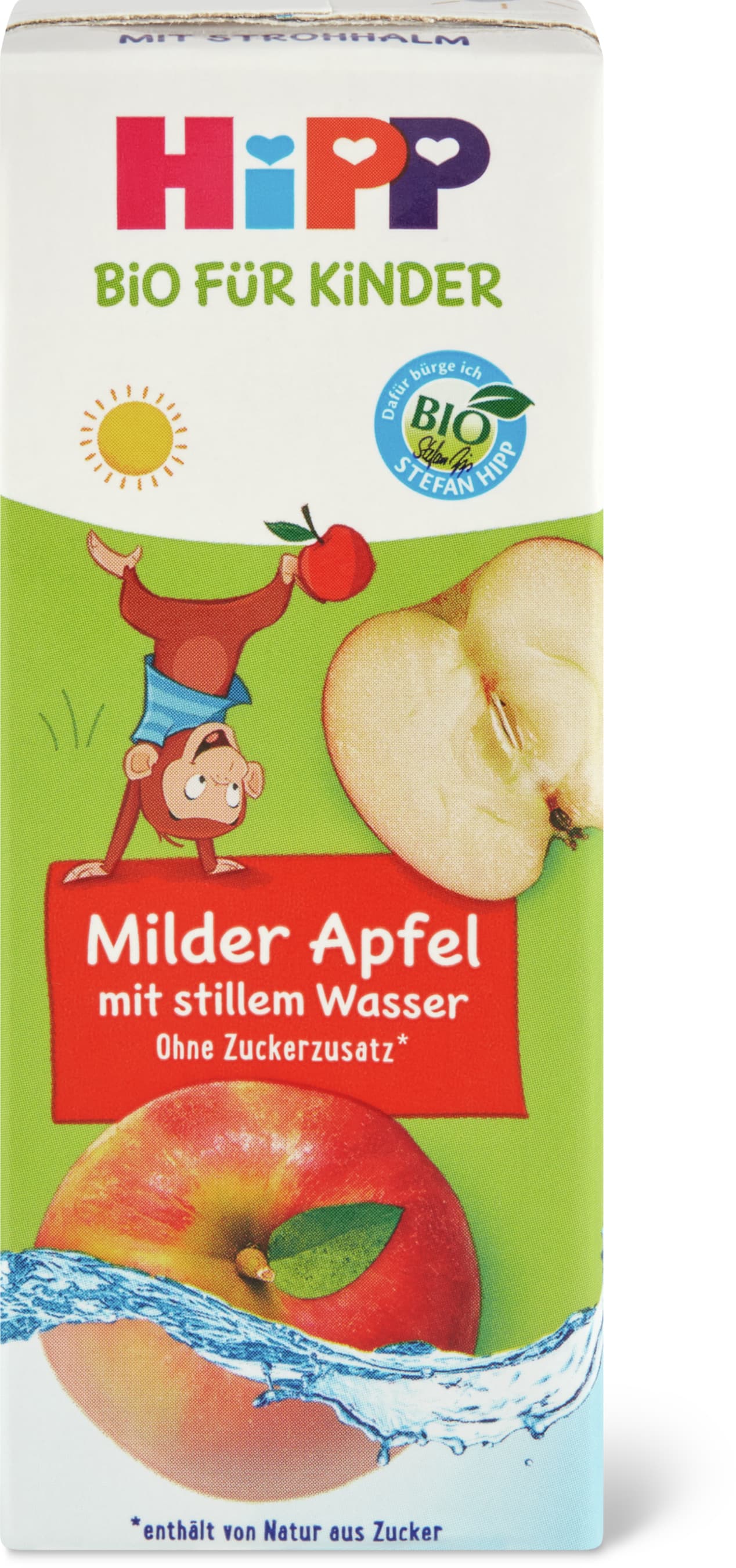 Hipp Jus de pomme doux avec de l'eau plate Bio, dès 1 an 217ml